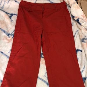 Red/orange dress pants